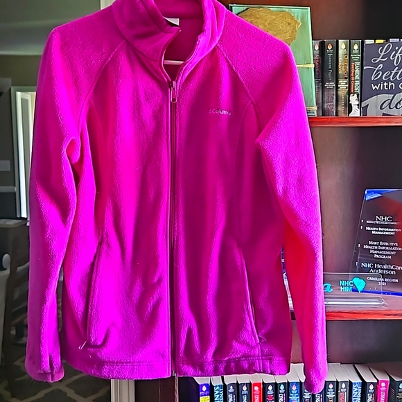 Columbia Fleece Jacket. Pink. L - Picture 1 of 3
